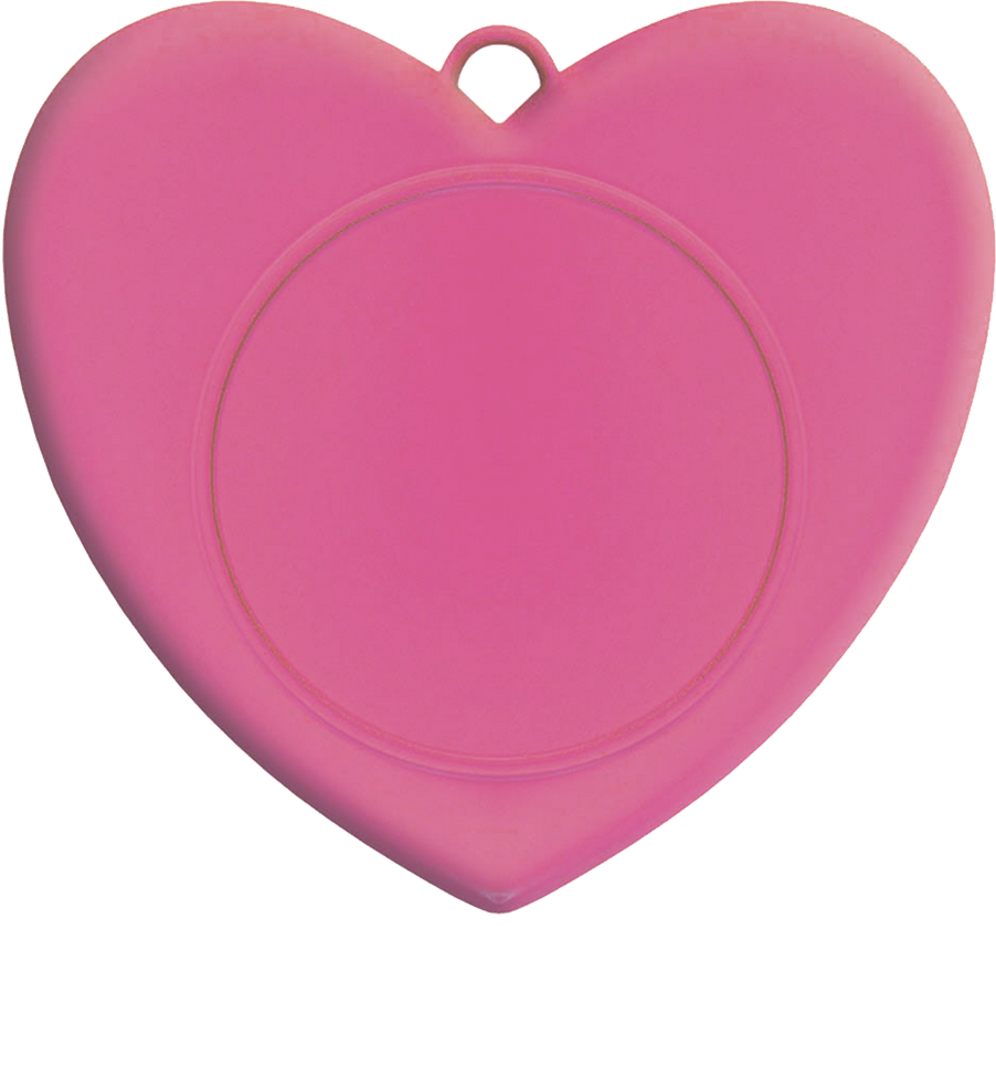 Pink Valentine’s Day Heart Medal