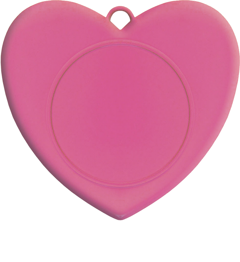 Pink Valentine’s Day Heart Medal