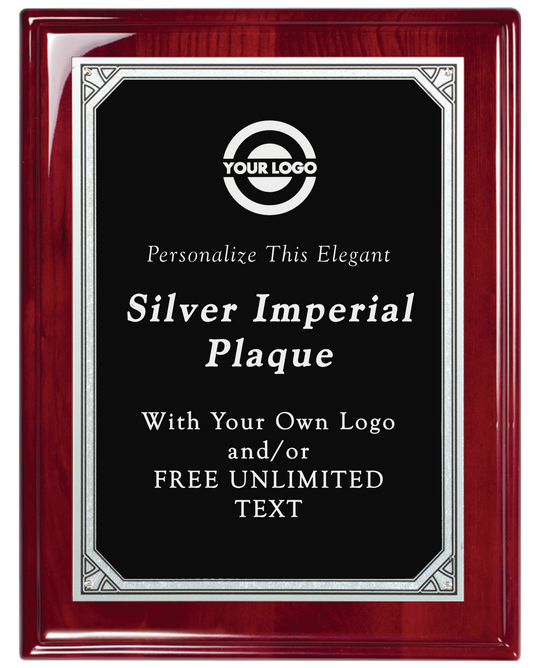 Rosewood Imperial Plaque - Silver