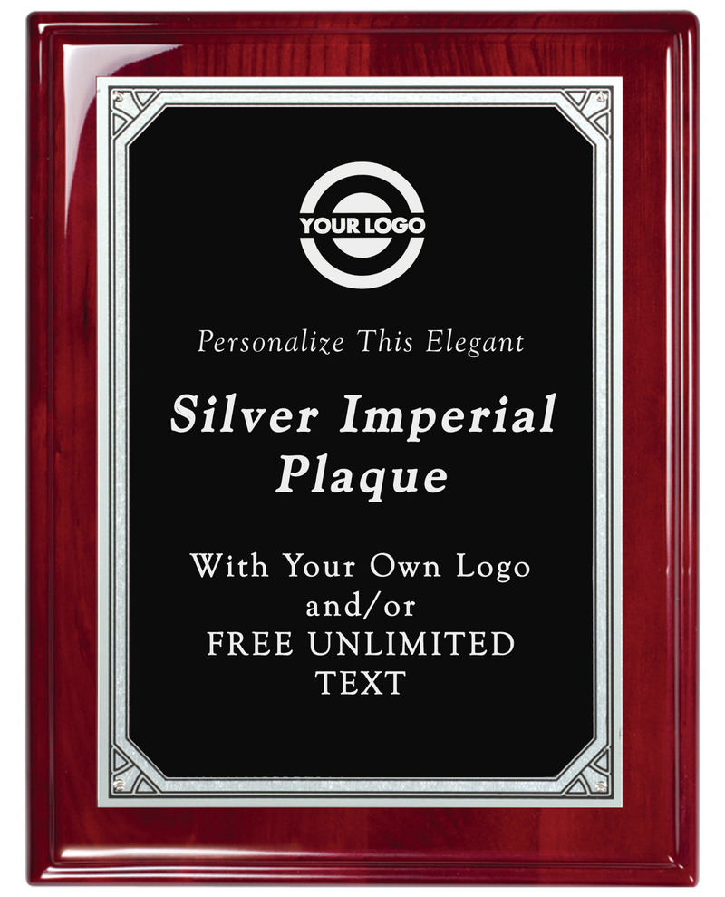 Rosewood Imperial Plaque - Silver