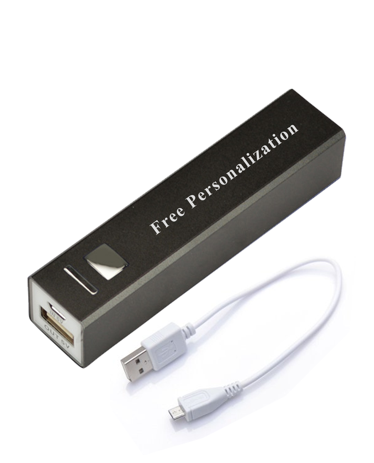 Black Custom Cell Phone Charging Bank
