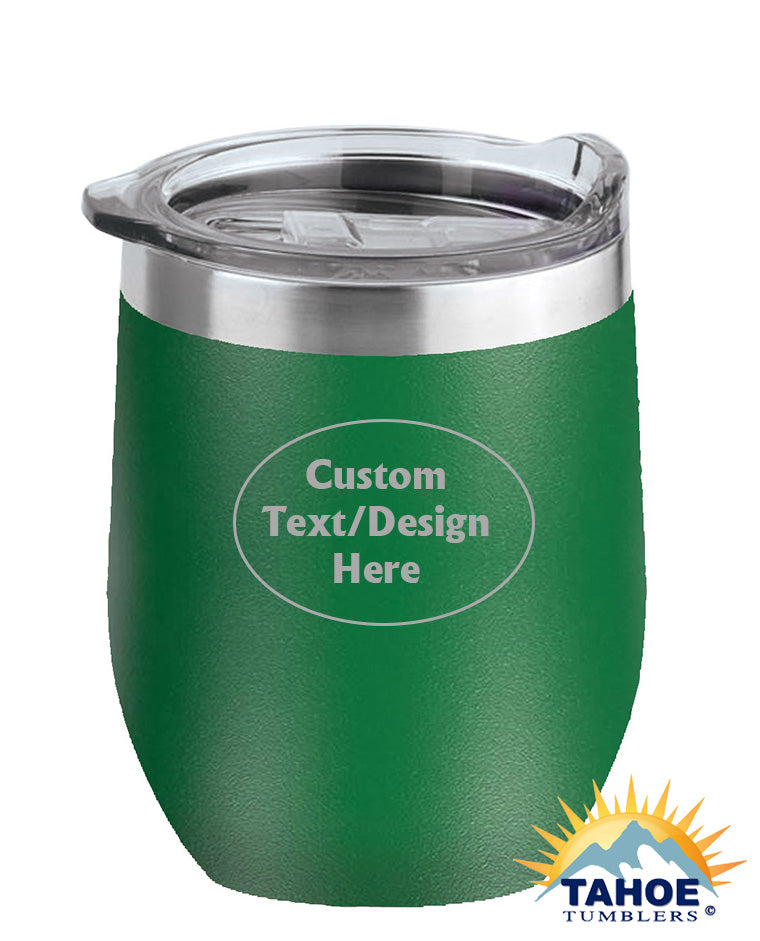 Green 16 oz Insulated Custom Wine Tumbler - Tahoe