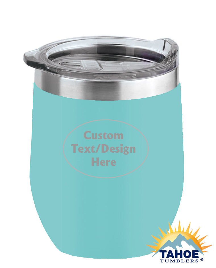 Teal 16 oz Insulated Custom Wine Tumbler - Tahoe