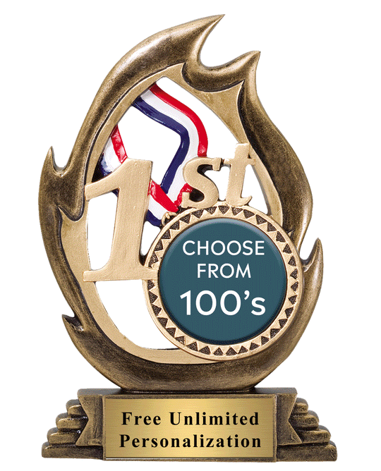 1st Place Flame Insert Trophy
