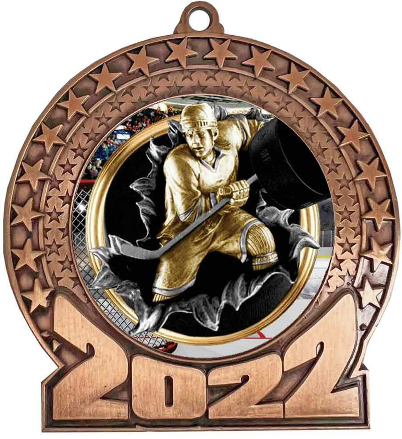 Bronze 2022 Hockey Insert Medal