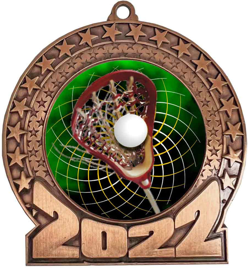 Bronze 2022 Lacrosse Insert Medal