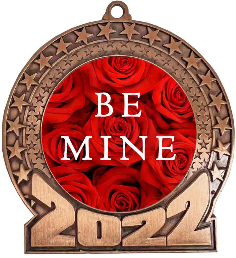 Bronze 2022 Valentines Day Insert Medal