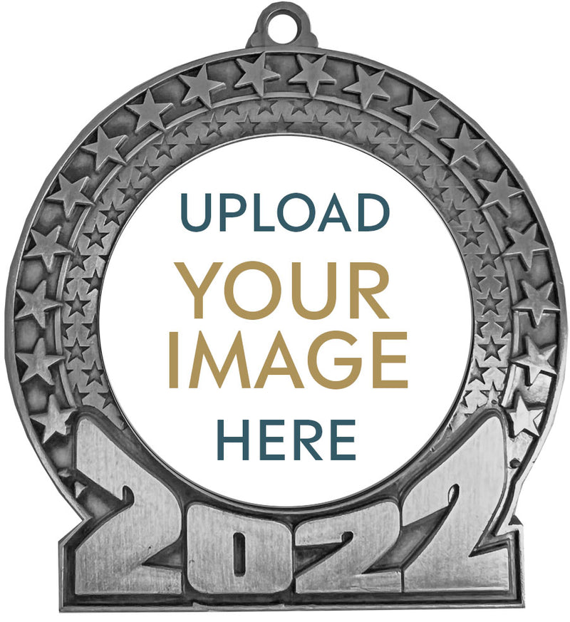 Silver 2022 Custom Insert Medal