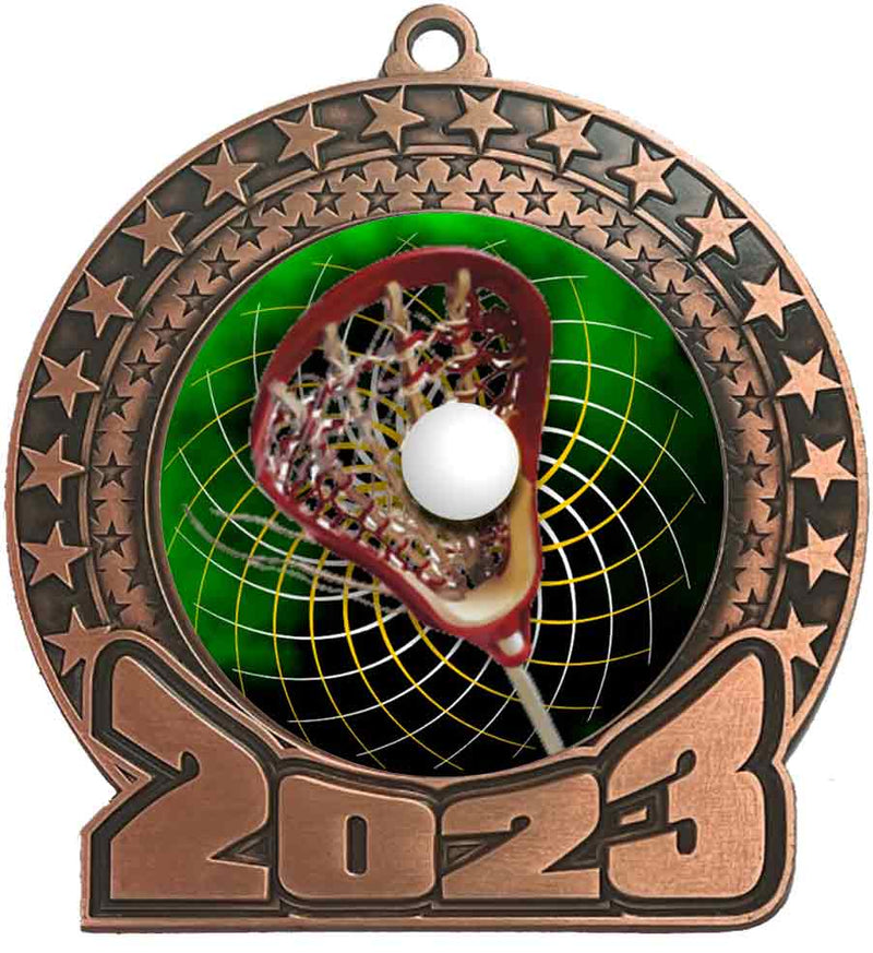 2023 Lacrosse Bronze Insert Medal
