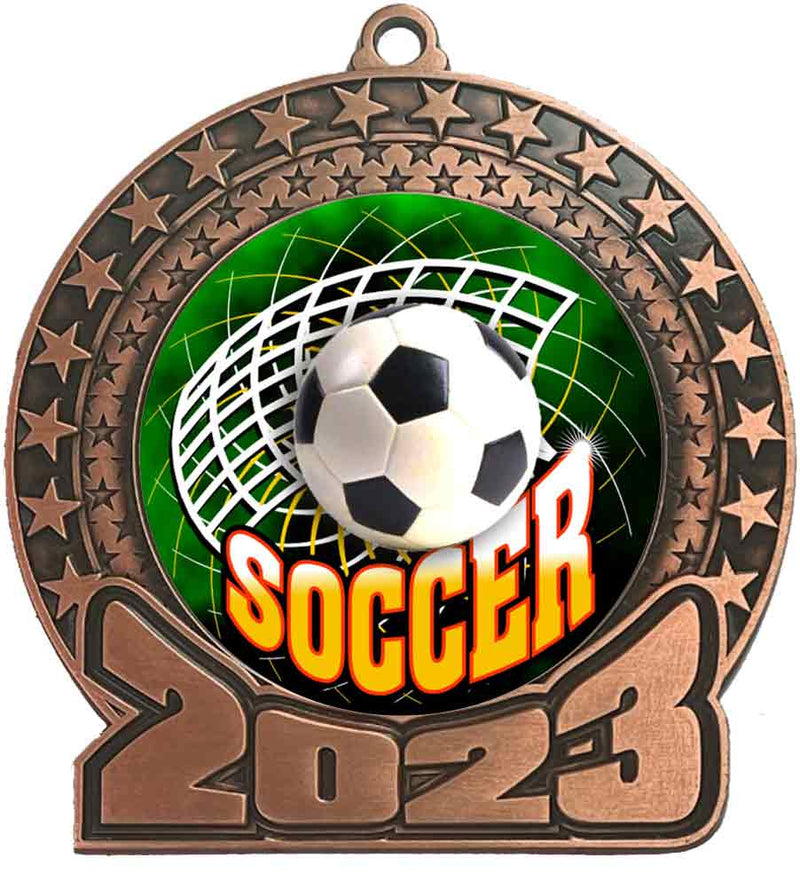 2023 Soccer Bronze  Insert Medal