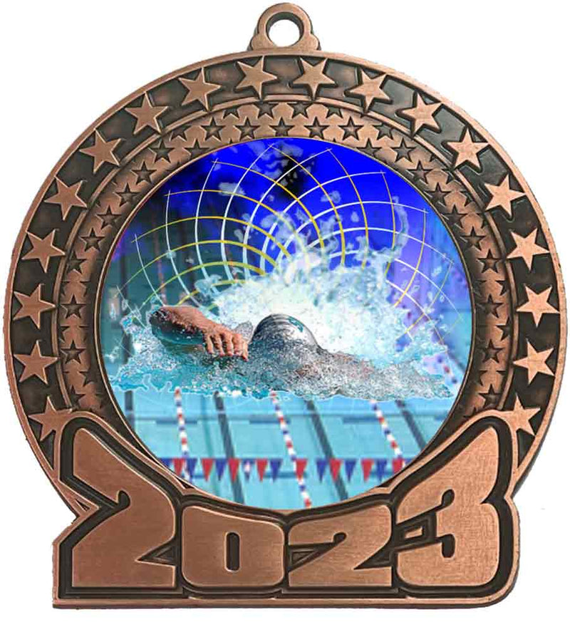 2023 Swimming Bronze Insert Medal