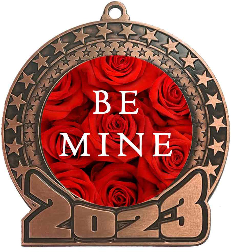 2023 Valentines Day Bronze Insert Medal