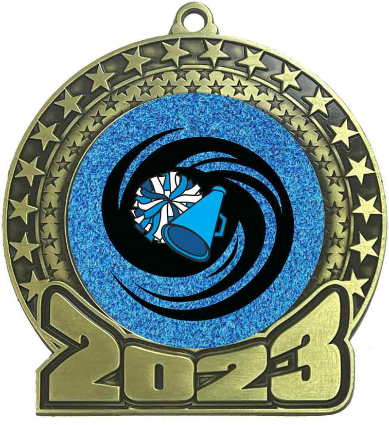 2023 Cheer Gold Insert Medal