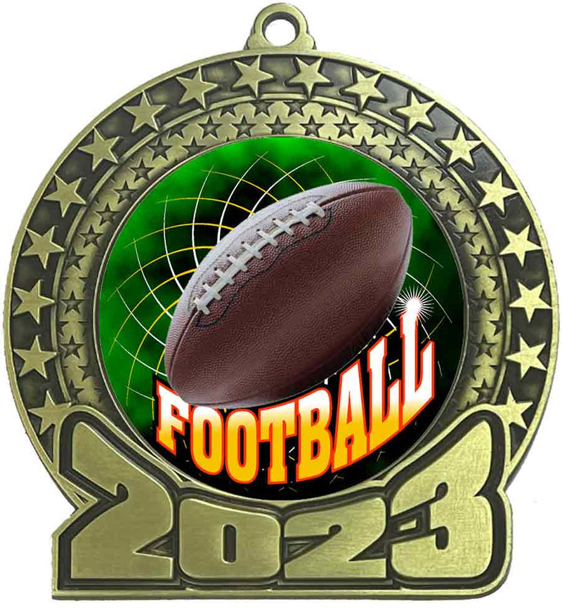 2023 Football Gold Insert Medal