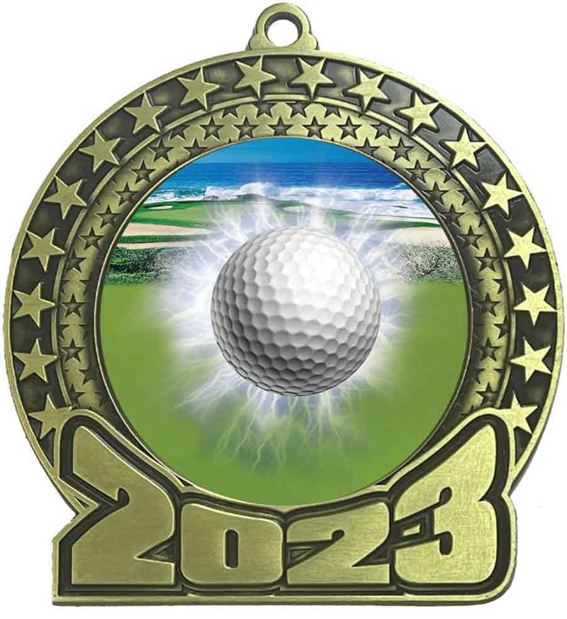 2023 Golf Gold Insert Medal