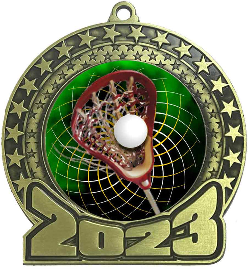 2023 Lacrosse Gold Insert Medal