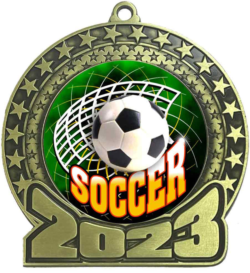 2023 Soccer Gold Insert Medal