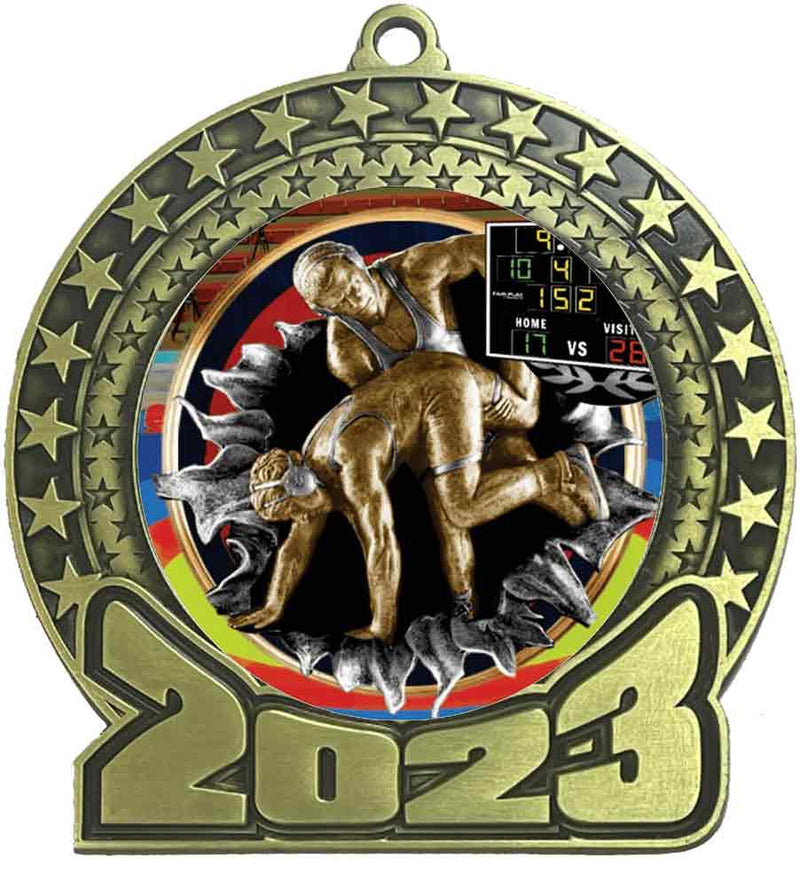 2023 Wrestling Gold Insert Medal