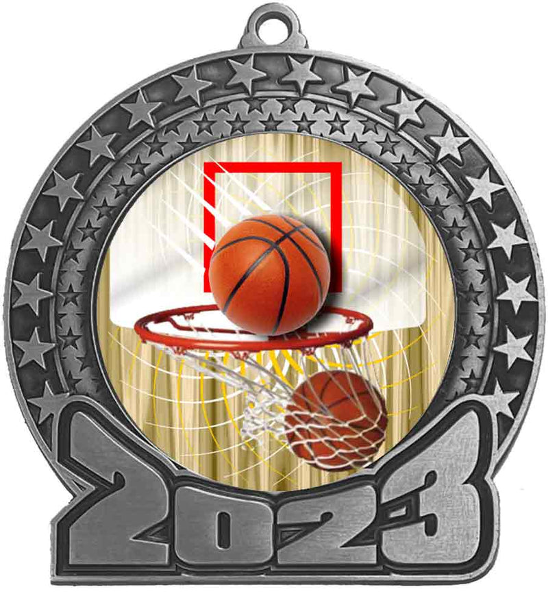 2023 Basketball Silver Insert Medal