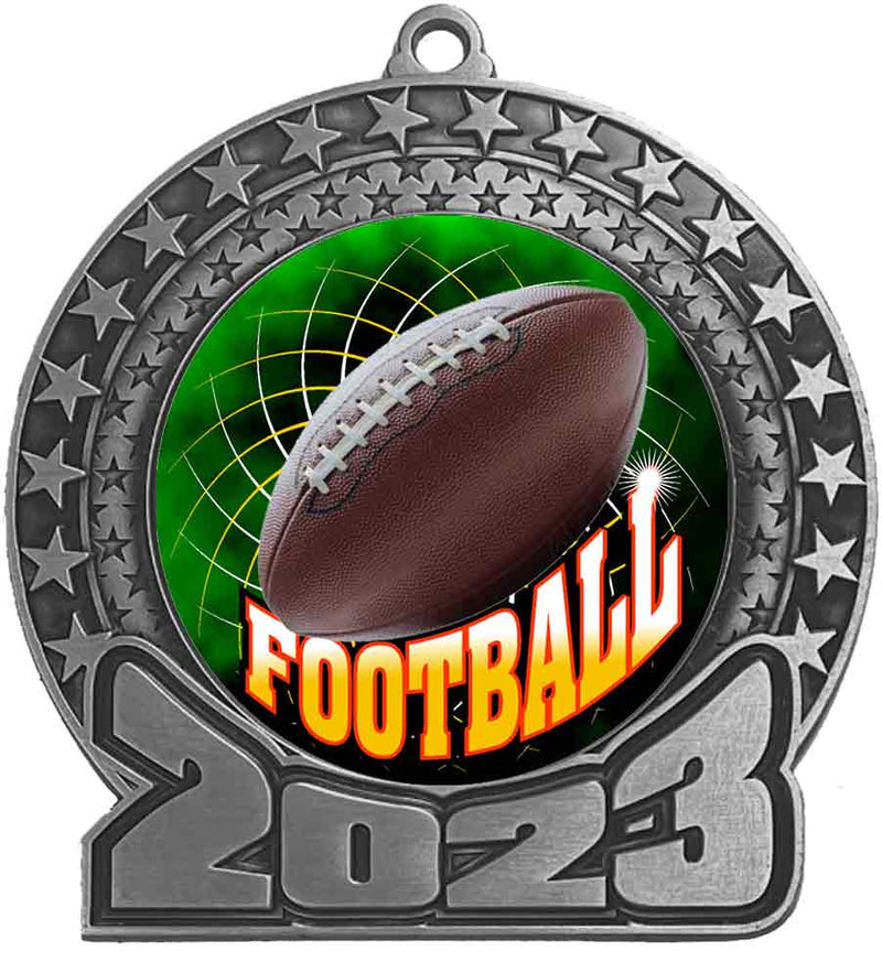2023 Football Silver Insert Medal