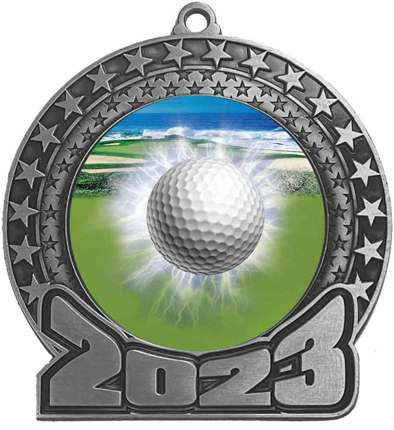 2023 Golf Silver Insert Medal