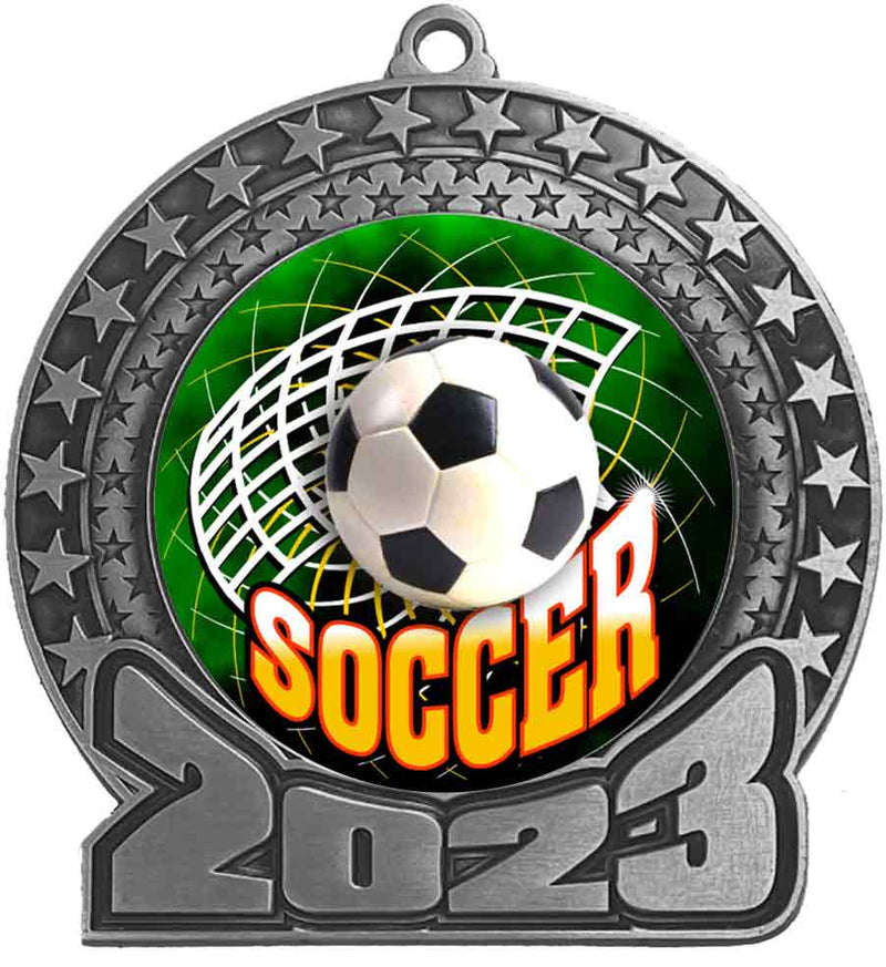 2023 Soccer Silver Insert Medal