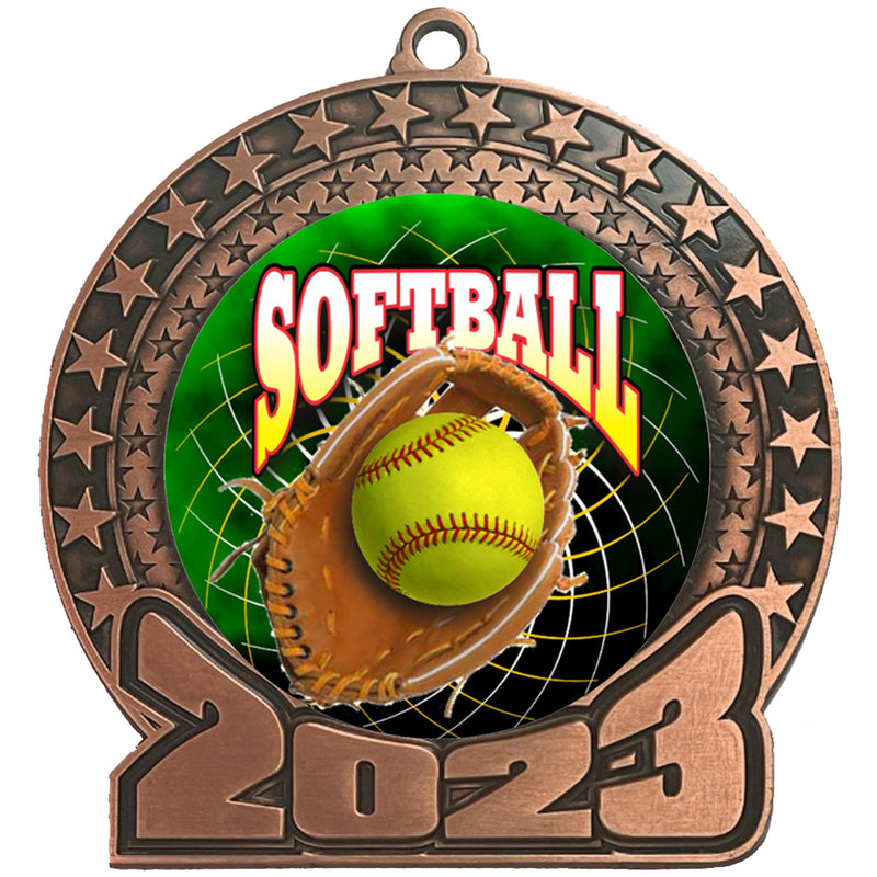 2023 Softball Insert Medal Bronze