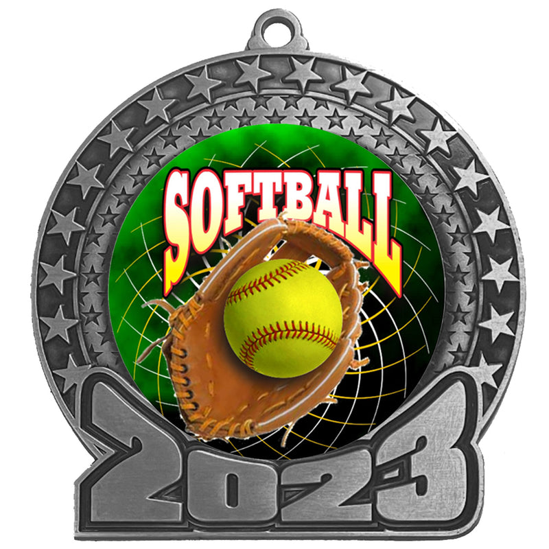 2023 Softball Insert Medal Silver