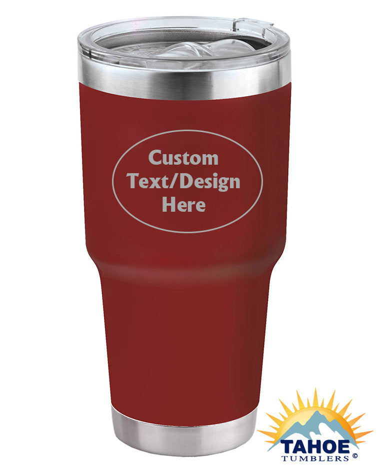 Maroon 30 oz Insulated Custom Tumbler - Tahoe