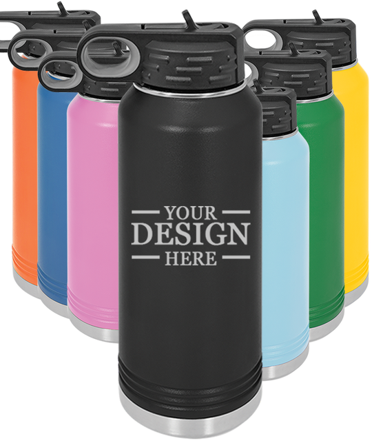 32 oz Custom Insulated Water Bottle