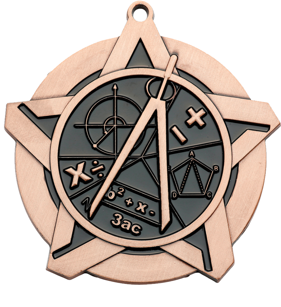 Bronze Super Star Math Medal