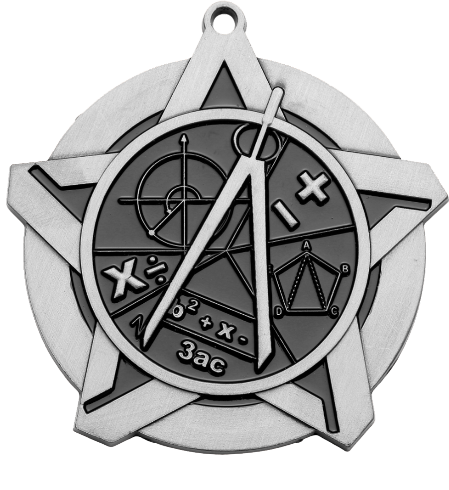 Silver Super Star Math Medal