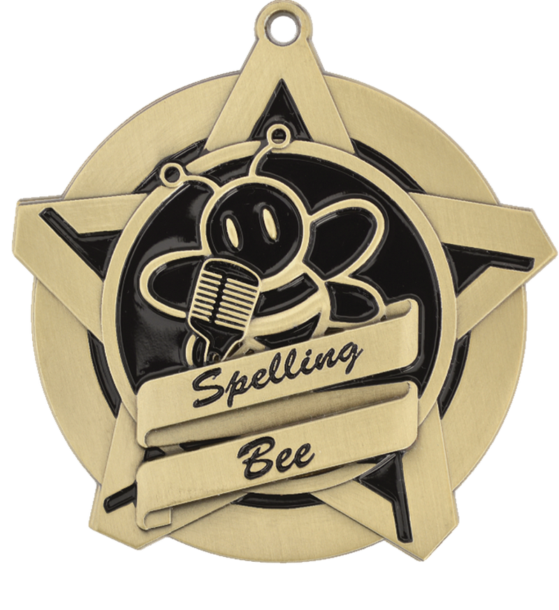 Gold Super Star Spelling Medal