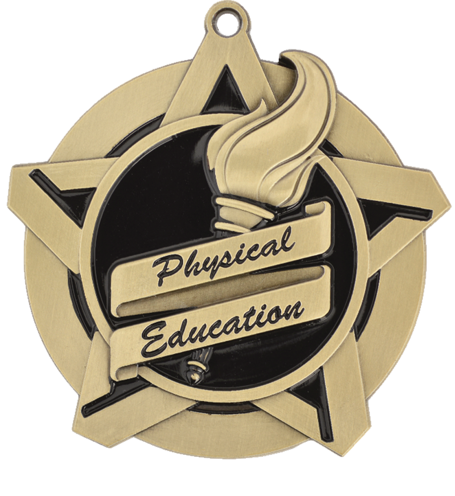 Gold Super Star P.E. Medal