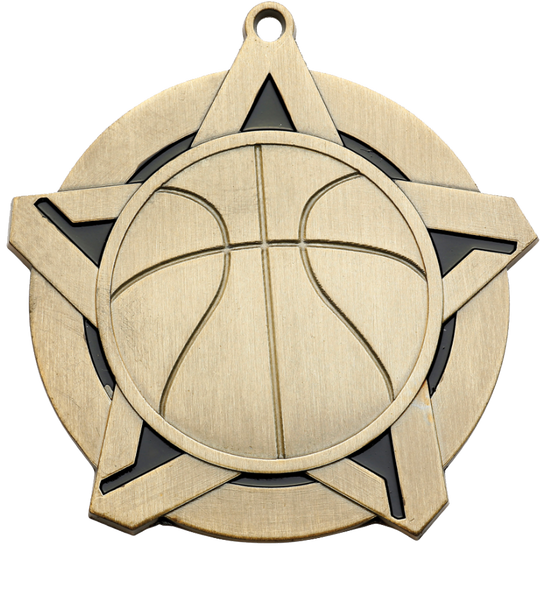 Super Star Basketball Medal