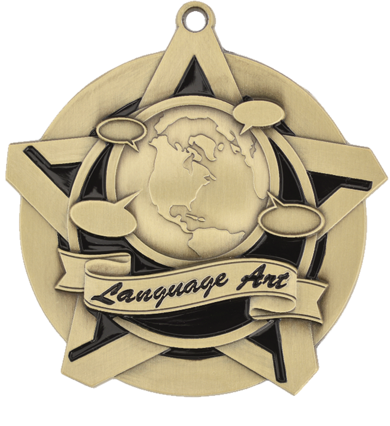 Gold Super Star Language Arts Medal