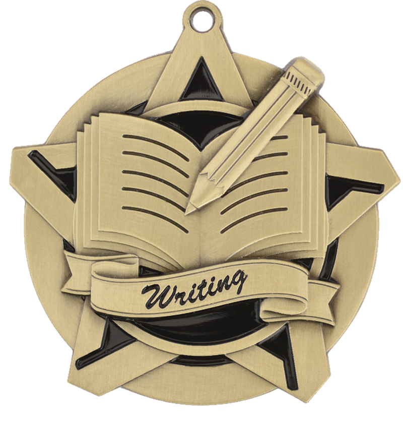 Gold Super Star Writing Medal
