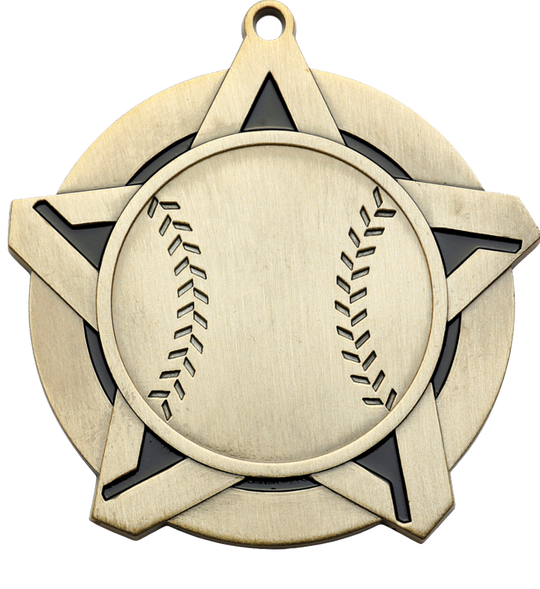 Super Star Baseball Medal