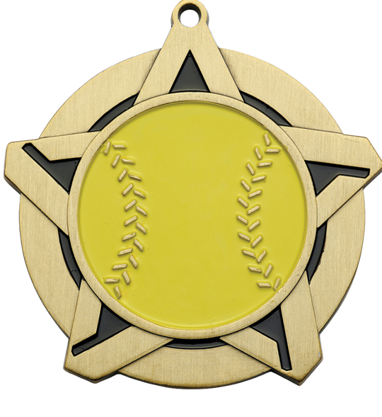 Super Star Softball Medal