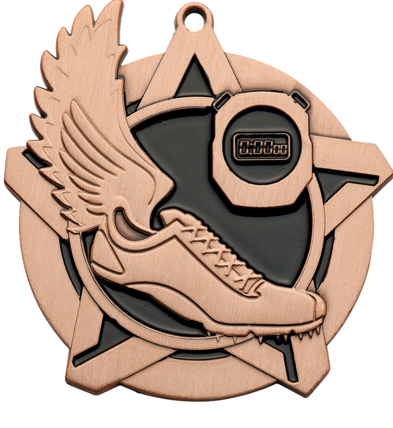 Bronze Super Star Track Medal