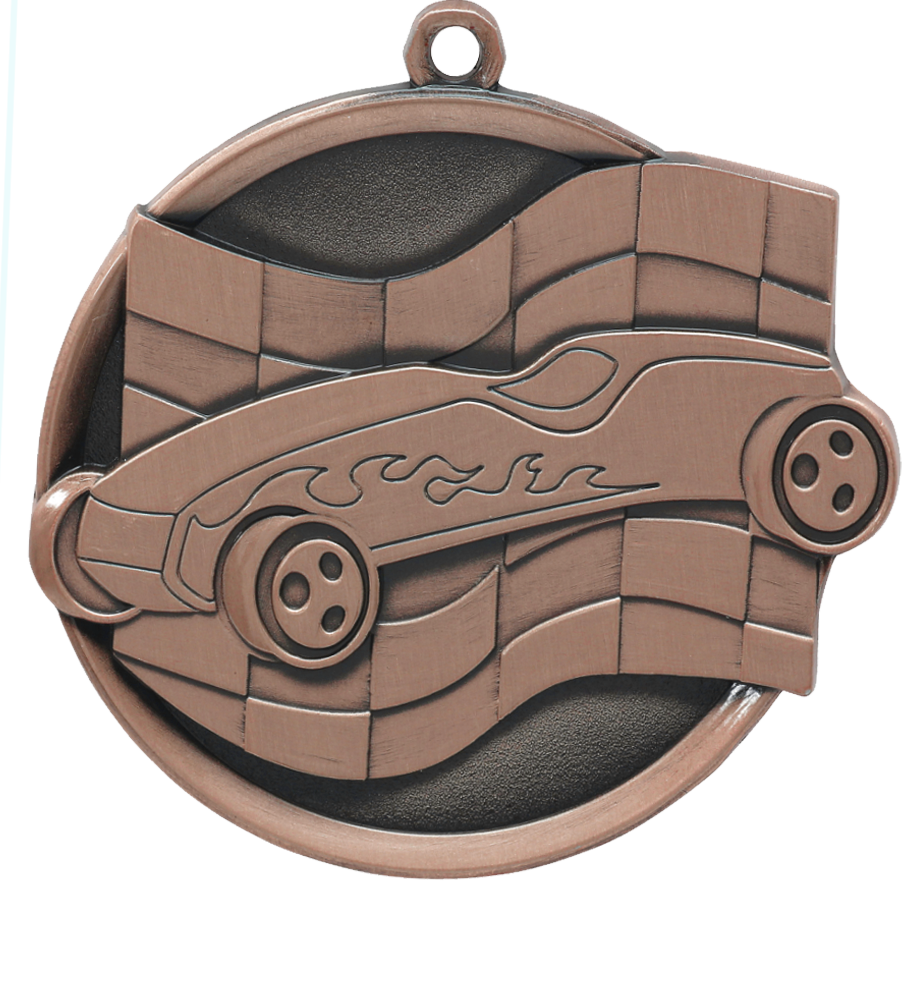 Bronze Premier Pinewood Derby Medal