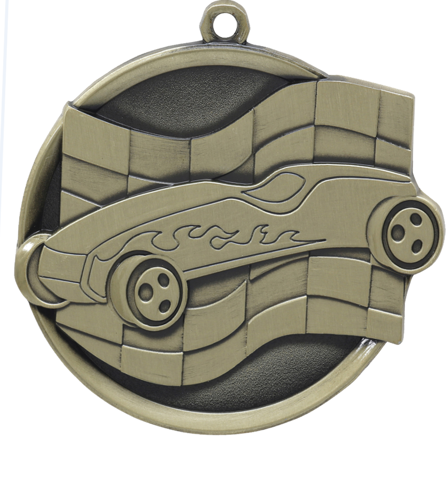 Gold Premier Pinewood Derby Medal