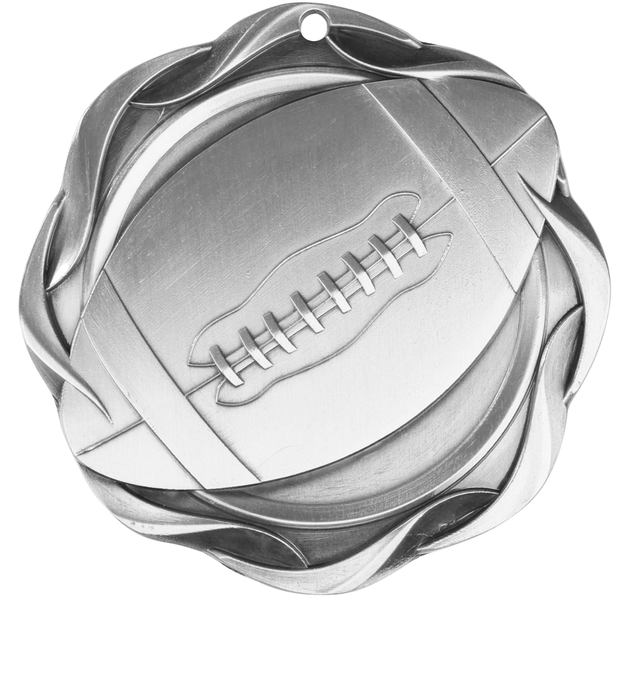 Silver Fusion Football Medal