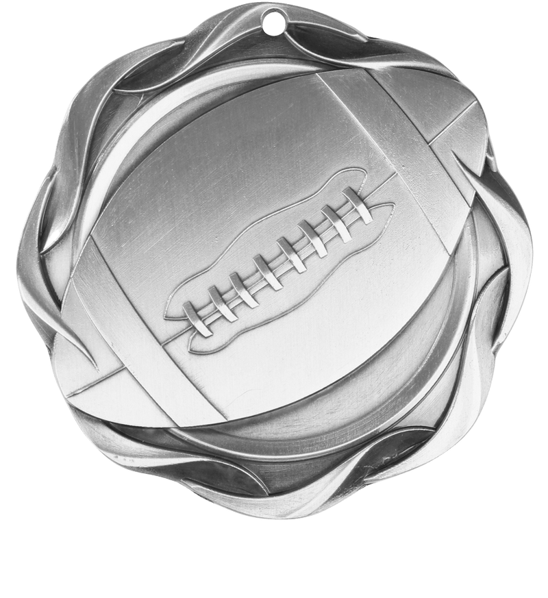 Silver Fusion Football Medal