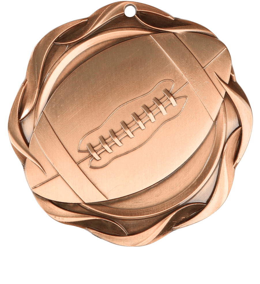 Bronze Fusion Football Medal