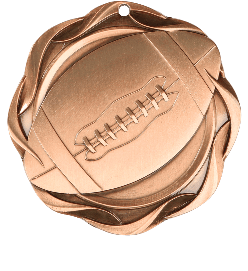 Bronze Fusion Football Medal