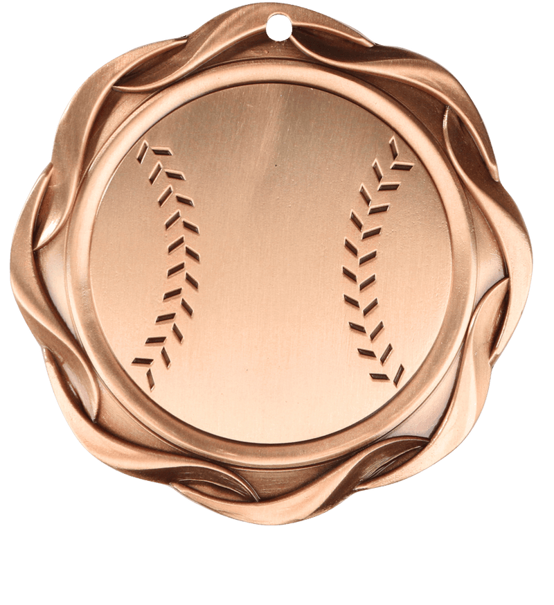 Bronze Fusion Baseball Medal