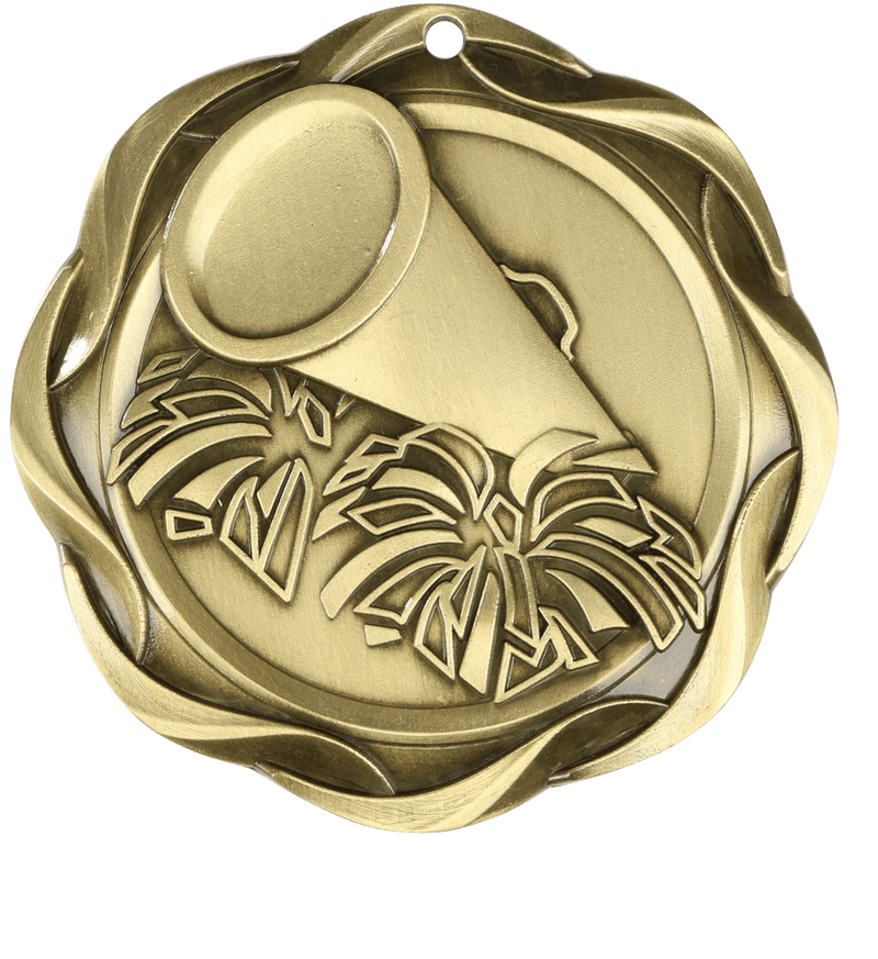 Gold Fusion Cheer Medal