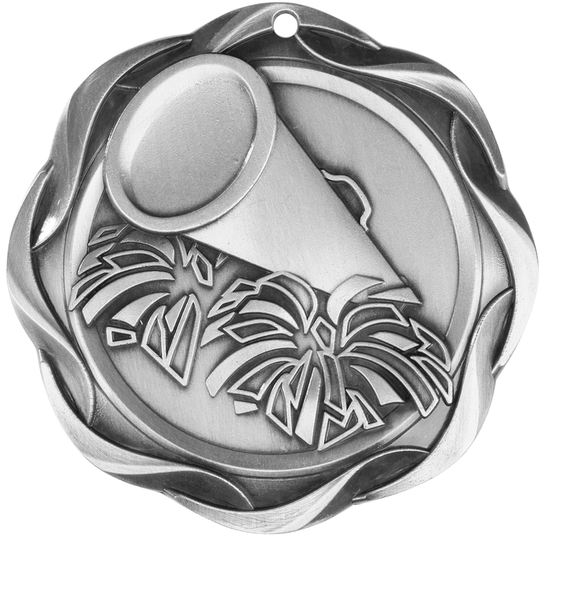 Silver Fusion Cheer Medal