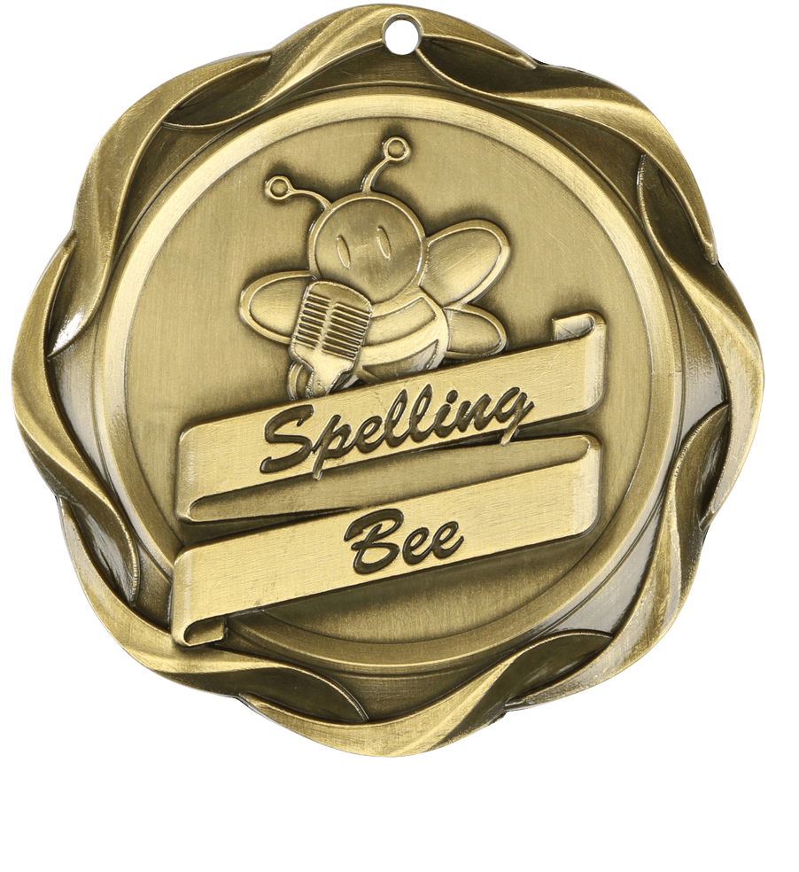 Gold Fusion Spelling Bee Medal